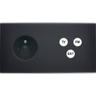 MODELEC - Façade Confidence Laiton Noir Double Horizontale PC C3