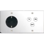 MODELEC - Façade Confidence Laiton Chrome Double Horizontale PCK C3 Vis