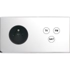 MODELEC - Façade Confidence Laiton Chrome Double Horizontale PC C3