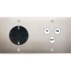 MODELEC - Façade Confidence Laiton Nickel Satine Double Horizontale PCK C3 V