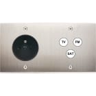 MODELEC - Façade Confidence Laiton Nickel Satine Double Horizontale PC C3 à Vis