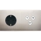 MODELEC - Façade Confidence Laiton Nickel Satine Double Horizontale PCK C3