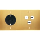 MODELEC - Façade Confidence Laiton Satine Double Horizontale PCK C3 Vis