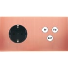 MODELEC - Façade Confidence Laiton Cuivre Satine Double Horizontale PCK C3