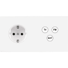 MODELEC - Façade Confidence Laiton Blanc Email Double Horizontale PCK C3