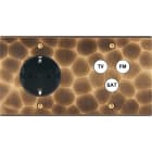 MODELEC - Façade Fascination Laiton Onde Double Horizontale PCK C3 Vis