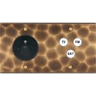 MODELEC - Façade Fascination Laiton Onde Double Horizontale PC C3 à Vis