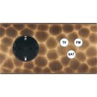 MODELEC - Façade Fascination Laiton Onde Double Horizontale PCK C3 Mag