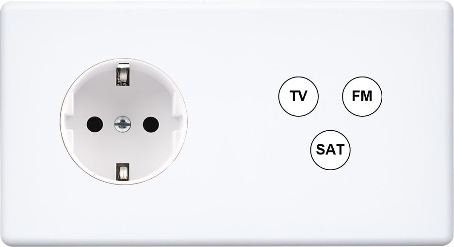 MODELEC - Façade Hitera Blanc Soft Touch Double Horizontale PCK C3