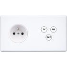 MODELEC - Façade Hitera Blanc Soft Double Horizontale PC C3