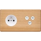 MODELEC - Façade Hitera Chene Clair Double Horizontale PC C3