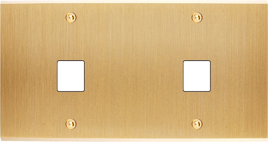 MODELEC - Façade Confidence Laiton Brosse Double Horizontale M1 M1 à Vis