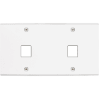 MODELEC - Façade Confidence Laiton Blanc Mat Double Horizontale M1 M1 à Vis