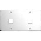 MODELEC - Façade Confidence Laiton Chrome Double Horizontale M1 M1 à Vis