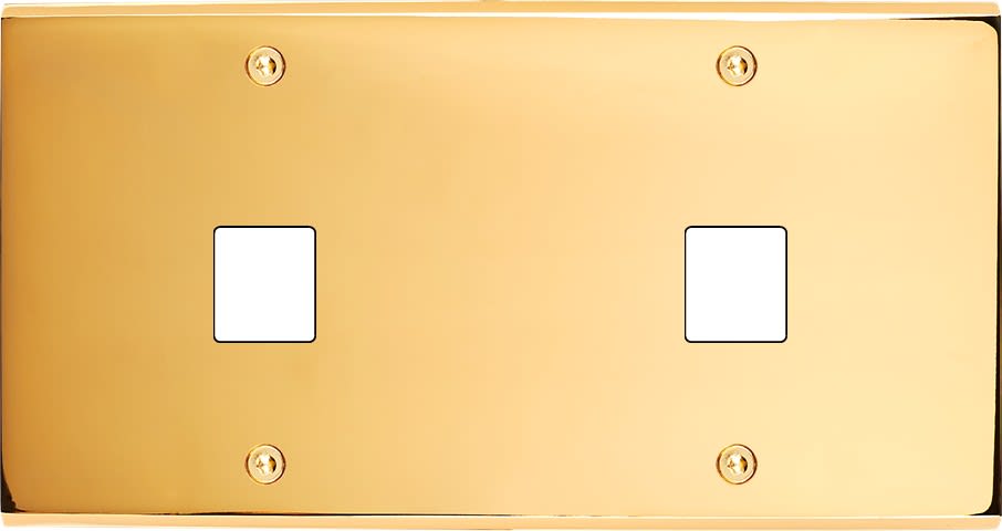 MODELEC - Façade Confidence Laiton Or Miroir Double Horizontale M1 M1 à Vis