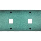 MODELEC - Façade Fascination Laiton Jade Double Horizontale M1 M1 à Vis