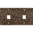 MODELEC - Façade Fascination Laiton Fauve Double Horizontale M1 M1 à Vis
