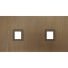 MODELEC - Façade Empreintes VOLUME Vieux Bronze Double Horizontale 1 Média 1 Média, mag
