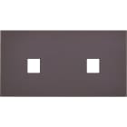 MODELEC - Façade Désir Anthracite Mat Double Horizontale 1 Media 1 Media
