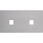 MODELEC - Façade Désir Alu Mat Double Horizontale 1 Media 1 Media