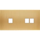 MODELEC - Façade Confidence Laiton Brosse Double Horizontale M1 M2