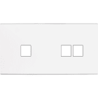 MODELEC - Façade Confidence Laiton Blanc Double Horizontale M1 M2