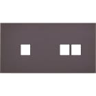MODELEC - Façade Désir Anthracite Mat Double Horizontale 1 Media 2 Medias