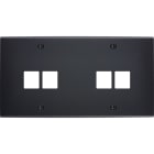 MODELEC - Façade Confidence Laiton Noir Mat Double Horizontale M2 M2 à Vis