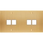 MODELEC - Façade Confidence Laiton Brosse Double Horizontale M2 M2 à Vis