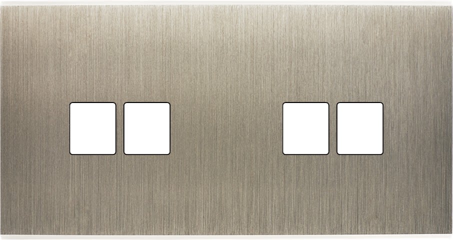 MODELEC - Façade Confidence Laiton Acier Double Horizontale M2 M2
