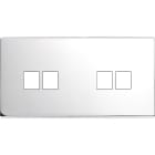 MODELEC - Façade Confidence Laiton Chrome Double Horizontale M2 M2
