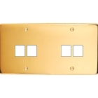 MODELEC - Façade Confidence Laiton Or Miroir Double Horizontale M2 M2 à Vis