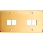 MODELEC - Façade Confidence Laiton Or Miroir Double Horizontale M2 M2 à Vis