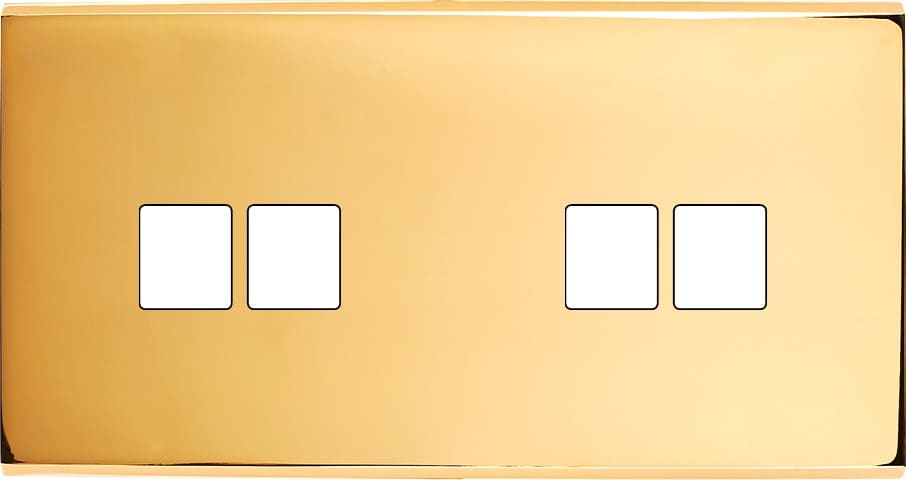 MODELEC - Façade Confidence Laiton Or Miroir Double Horizontale M2 M2