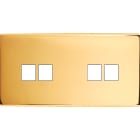 MODELEC - Façade Confidence Laiton Or Miroir Double Horizontale M2 M2