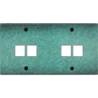 MODELEC - Façade Fascination Laiton Jade Double Horizontale M2 M2 à Vis
