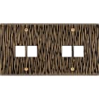 MODELEC - Façade Fascination Laiton Fauve Double Horizontale M2 M2 à Vis