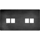 MODELEC - Façade "M" Acier Verni Double Horizontale 2 Media 2 Media magnétique