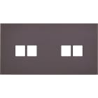 MODELEC - Façade Désir Anthracite Mat Double Horizontale 2 Medias 2 Medias