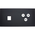 MODELEC - Façade Confidence Laiton Noir Double Horizontale M1 C3