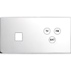 MODELEC - Façade Confidence Laiton Chrome Double Horizontale M1 C3