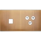 MODELEC - Façade Confidence Laiton Vieux Bronze Double Horizontale M1 C3