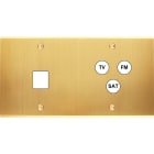 MODELEC - Façade Confidence Laiton Satine Double Horizontale M1 C3 à Vis