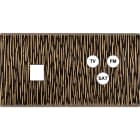 MODELEC - Façade Fascination Laiton Fauve Double Horizontale M1 C3