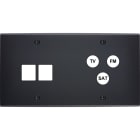 MODELEC - Façade Confidence Laiton Noir Mat Double Horizontale M2 C3 à Vis