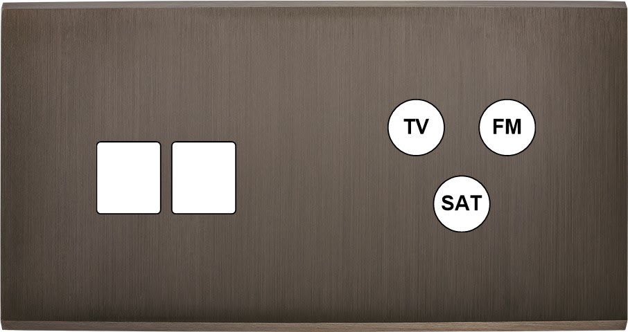 MODELEC - Façade Confidence Laiton Canon De Fusil Double Horizontale M2 C3