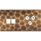 MODELEC - Façade Fascination Laiton Onde Double Horizontale M2 C3