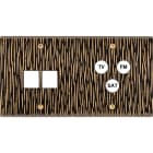 MODELEC - Façade Fascination Laiton Fauve Double Horizontale M2 C3 à Vis