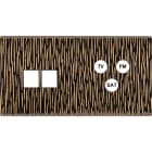 MODELEC - Façade Fascination Laiton Fauve Double Horizontale M2 C3