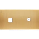 MODELEC - Façade Confidence Laiton Brosse Double Horizontale 3 Basculeurs PC Magnetique